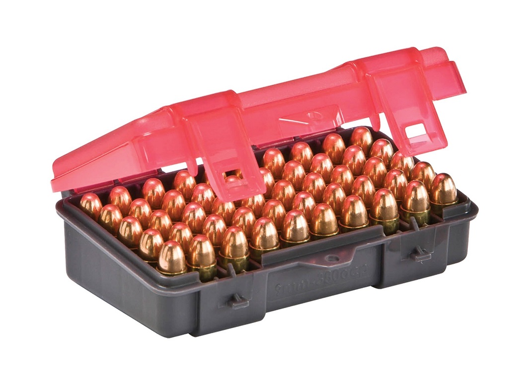 Plano Small Handgun Flip-Top Ammo Case content  50